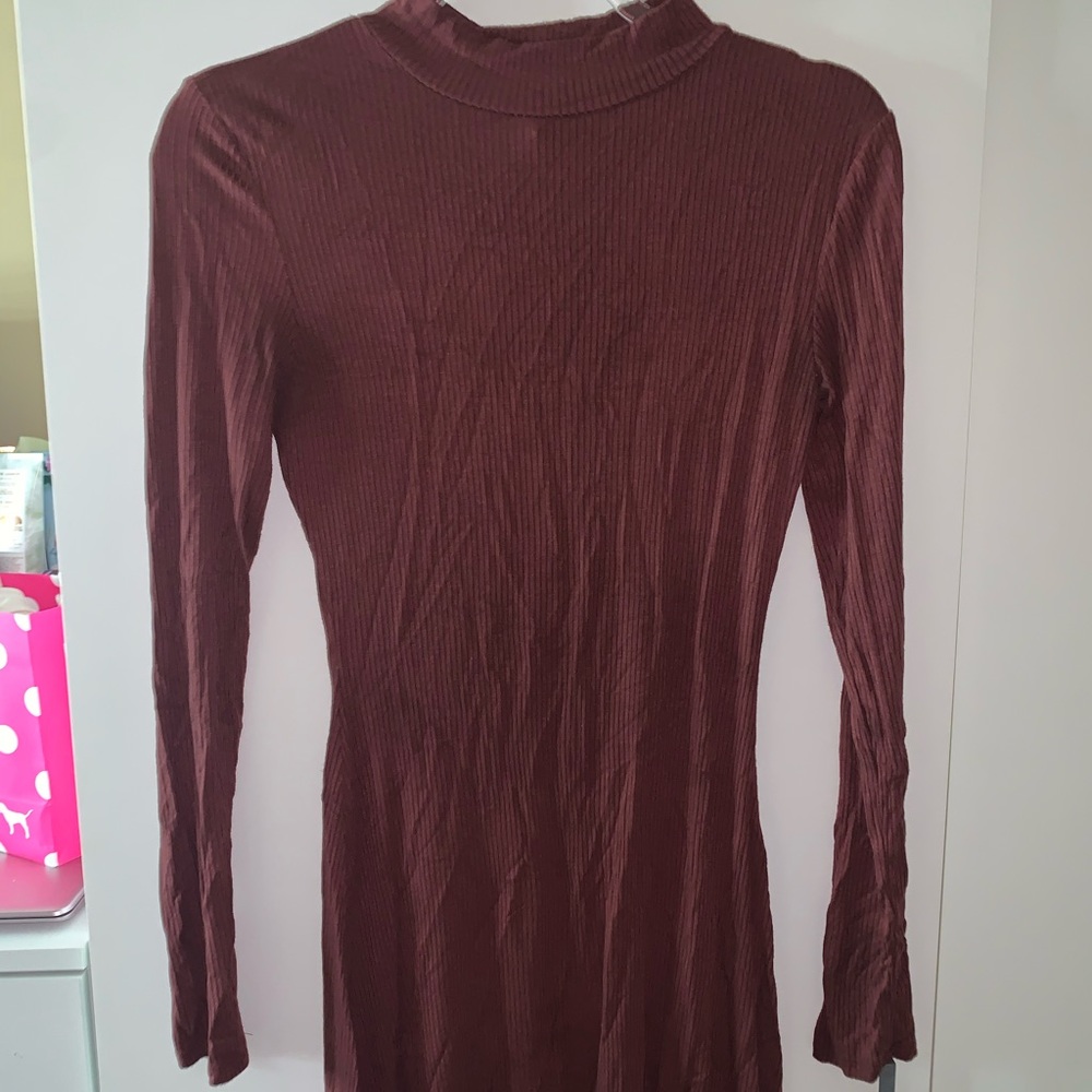 Forever 21 - turtle neck burgundy dress